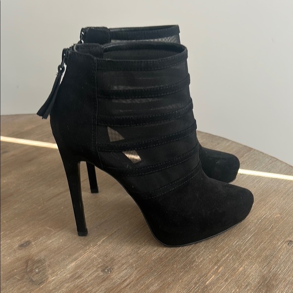 Aldo Stiletto Mesh Ankle Booties Size 6.5 - Picture 2 of 13